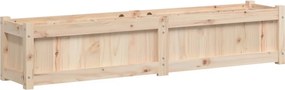 vidaXL tömör fenyőfa növénytartó 150x31x31 cm