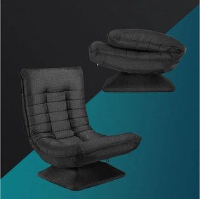 Casaria® Relaxációs fotel - fekete