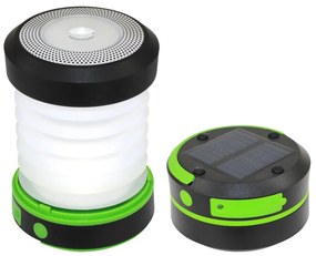 Commel napelemes szolár LED kempinglámpa, powerbank funkció
