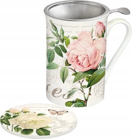 Porcelán teásbögre ajándék fedő