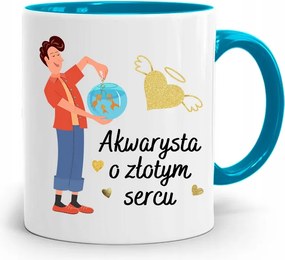 Akvarista Bögre Kék Születésnapi Ajándék fényképes nyomtatással