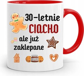 Születésnapra 30 30. 30-as Bögre Piros Ajándék fényképes nyomattal