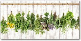 Fotó üvegkép Gyógynövények a zsinóron 140x70