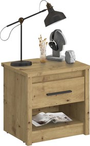 Éjjeliszekrény 1S, artisan tölgy, AIRON