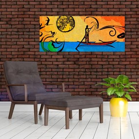 Egy ősi festmény képe (120x50 cm)