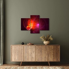 Modern rózsaszín absztrakció képe (90x60 cm)