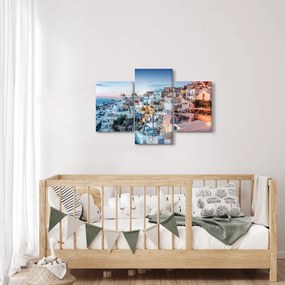 Kép - Alkonyat Santoriniban (90x60 cm)