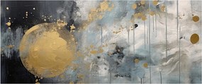 Kép - Absztrakció arany golyóval (120x50 cm)