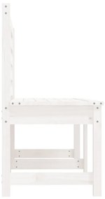 fehér tömör fenyőfa kerti pad 157,5 cm