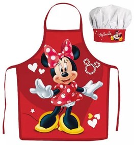 Disney Minnie gyerek kötény 2 darabos szett (Red Hearts)