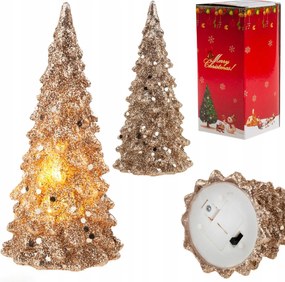 Arany Karácsonyfa Világító Led Csillámos Műanyag Karácsonyi Mikulás Ajándék