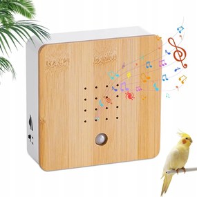 Soundbox Birdsong Mozgásérzékelő madárcsicsergés hanggal Bambusz