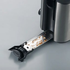 Severin AT 2515 - Két szeletes kenyérpirító, 1000 W/230 V, rozsdamentes acél/fekete