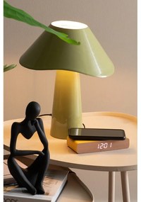 Digitális ébresztőóra vezeték nélküli töltővel Retro Flat LED – Karlsson