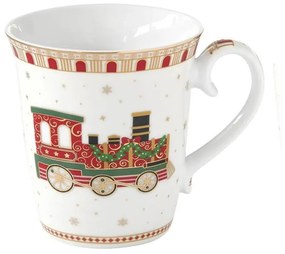 Karácsonyi porcelán bögre - 275ml - Polar Express