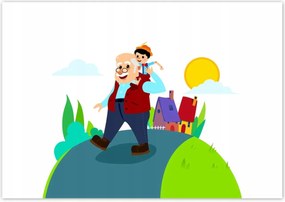 Poszterek 100x70 Fa játékbaba orral