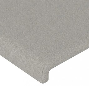 2 db világosszürke szövet fejtámla 100x5x78/88 cm