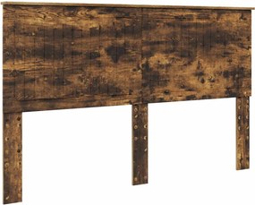 vidaXL Fejtámla fejtámlával Füstölt tölgy 160 cm Faanyag