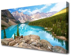 Canvas kép Mountain Lake Nature 125x50 cm