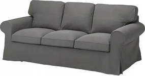 Ikea Ektorp 3 személyes kanapé huzat, Hakebo sötétszürke