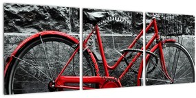 Kép - Történelmi kerékpár (órával) (90x30 cm)