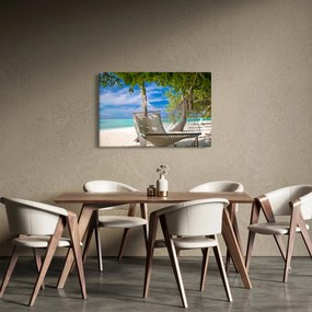 Kép - Függőágy a tengerparton (90x60 cm)