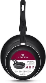 Serpenyő Gerlach non-stick fekete 24/28 cm 2 db-os indukciós serpenyő szett