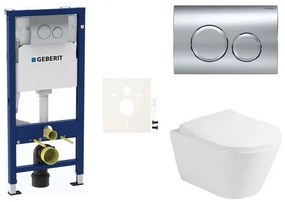 Fali WC szett Geberit előtétfalas szereléshez + Glacera Ava WC SIKOGESAVAD20