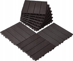 Teraszpadló Kompozit Padló Teraszhoz Barna 10 db