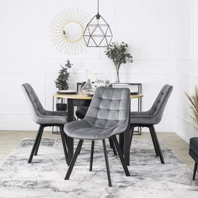 Szürke Bársony Étkezőszék RICK