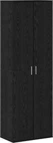 vidaXL Highboard Musta tammi 60 x 35 x 180 cm Faanyag