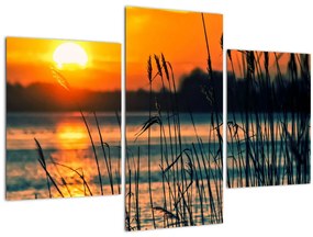 Kép - Naplemente a tó felett (90x60 cm)