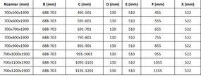 Mexen Roma zuhanykabin 70x100cm, 6mm üveg, króm profil-szürke üveg, 854-070-100-01-40