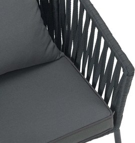 Juskys Fém fotel 2 darabos - antracit