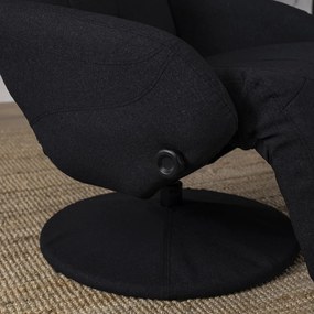 Modern Fotel Fekete Szövet Kárpittal. TONY