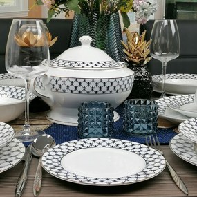 Bogucice Fényes Classic Szerviz Étkészlet 43 db-os 12 személyes