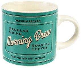 Krémszínű-türkiz kerámia bögre 350 ml Morning Brew – Rex London