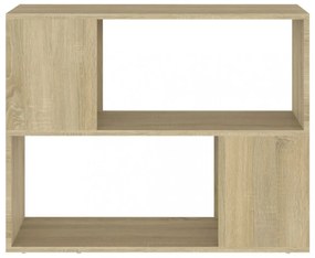 sonoma-tölgyszínű szerelt fa TV-szekrény 80 x 24 x 63 cm