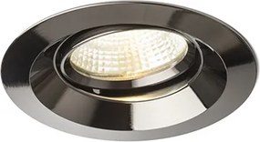 RENDL SPARKLE süllyesztett lámpa fekete króm 230V LED 5W 24° 3000K