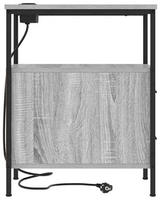 Éjjeli Szekrények 2 pcs Szürke sonoma 30 x 48 x 61 cm Faanyag