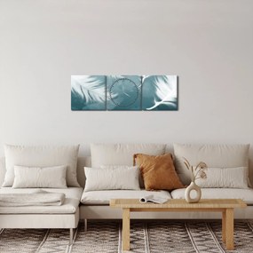 Kép - Fehér toll (órával) (90x30 cm)