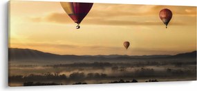 Kép - repülő léggömbök (120x50 cm)