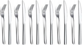 Homquen 12 db-os rozsdamentes evőeszköz készlet steakekhez