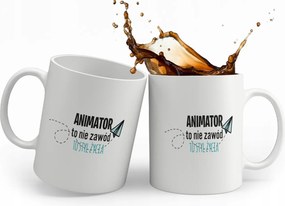 Fehér Nyomott Mintás Bögre Ajándék Animátornak