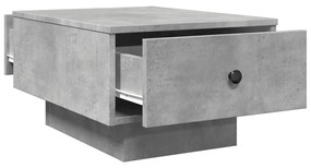 betonszürke szerelt fa dohányzóasztal 60 x 45 x 31 cm