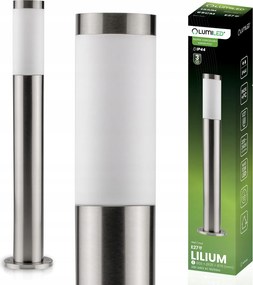 Kerti Lámpa Kültéri Inox Oszlop 65cm Álló E27 izzó lámpatest