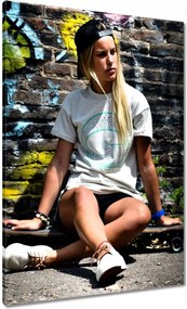 Vászonkép 70x100 Gördeszka Deszka Ugrálókötél