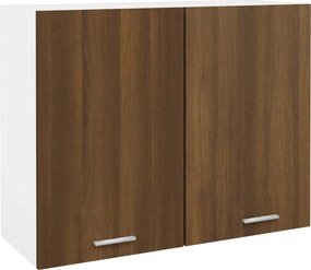 vidaXL “Lyon” barna tölgy színű szerelt fa függőszekrény 80x31x60 cm