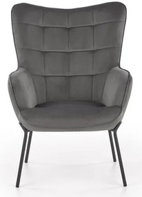 CASTEL fotel világos szürke