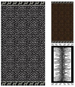 Afrika szürke leopárd strandtörölköző